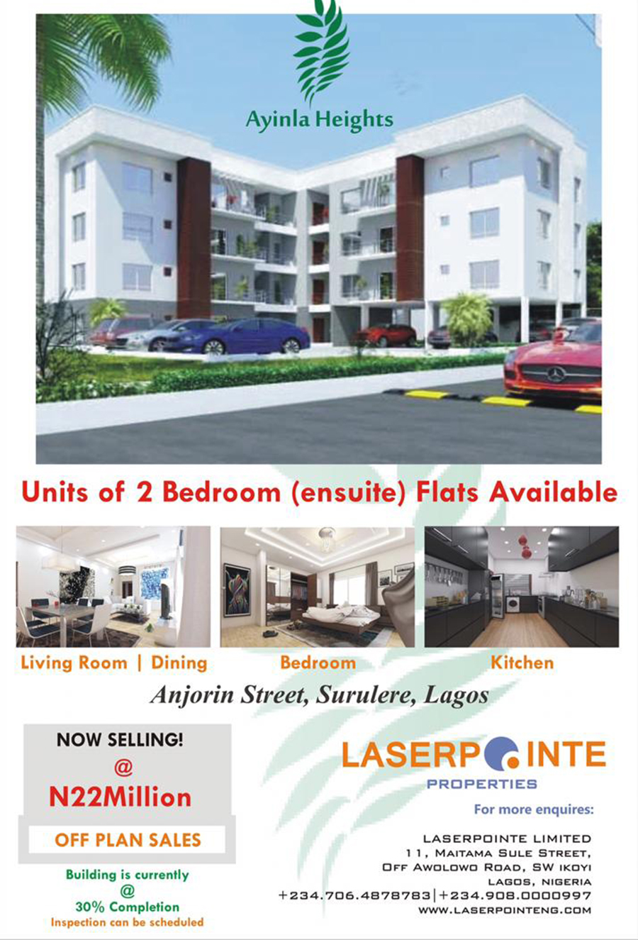 Laserpointe Ltd presents Ayinla Heights – Quality Affordable Homes ...