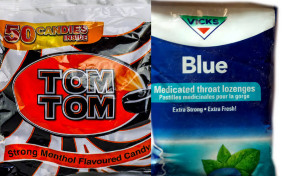 Vicks blue vs Tomtom Which menthol candy gives the most soothing