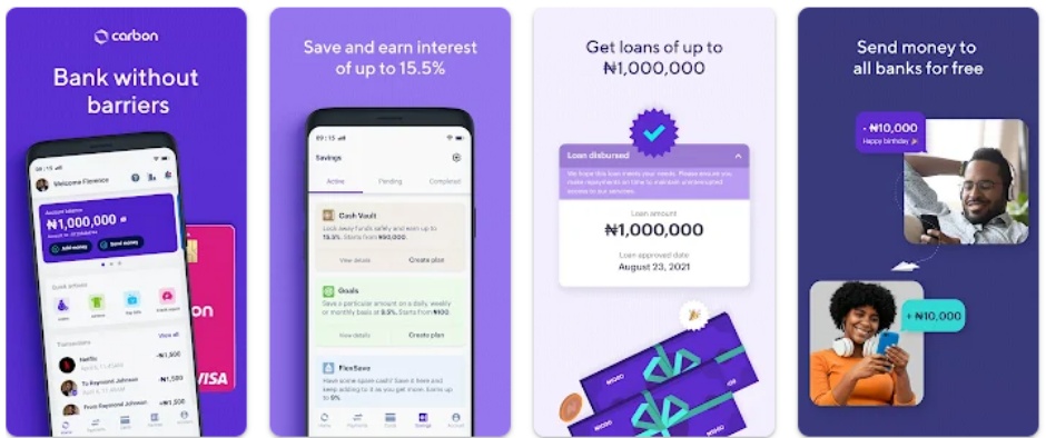 Top 10 fintech apps in Nigeria by user ratings on Play Store as of August 2022