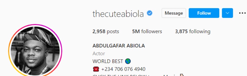 Top 10 most-followed Nigerian comedians on Instagram