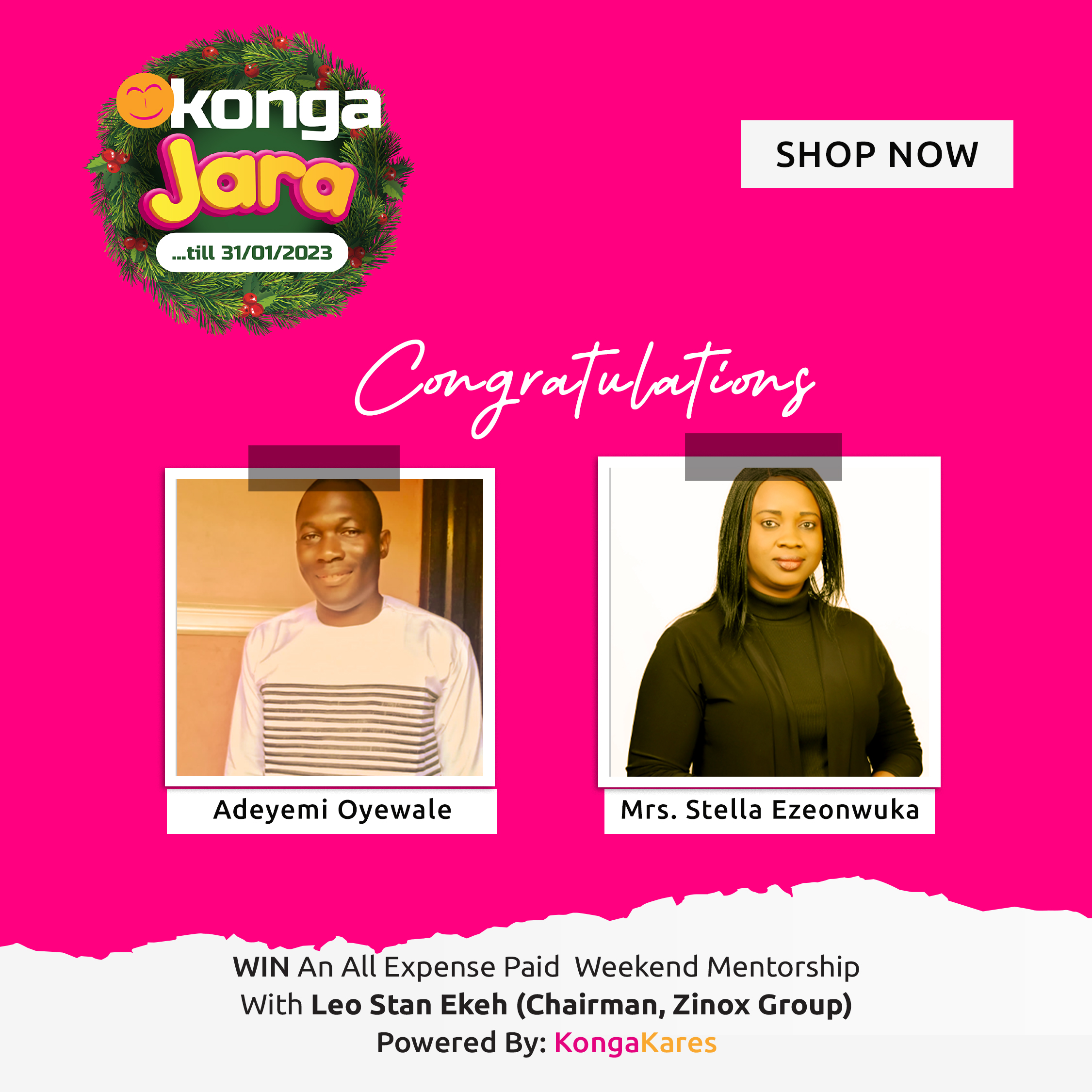 6 Konga shoppers confirmed for exclusive weekend mentorship with Ekeh, Zinox boss