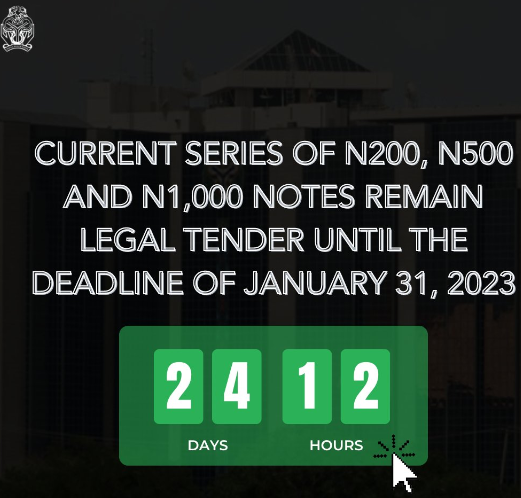 CBN begins countdown to the expiration of old N1,000, N500, N200 notes 