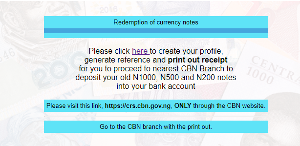 CBN launches website for old naira notes deposit