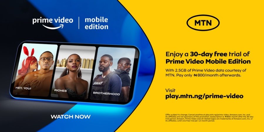 MTN partners Amazon to offer Prime Video to mobile users