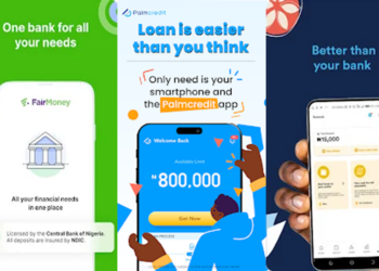 Top 5 loan apps, Palmcredit, FairMoney, PalmPay, Branch