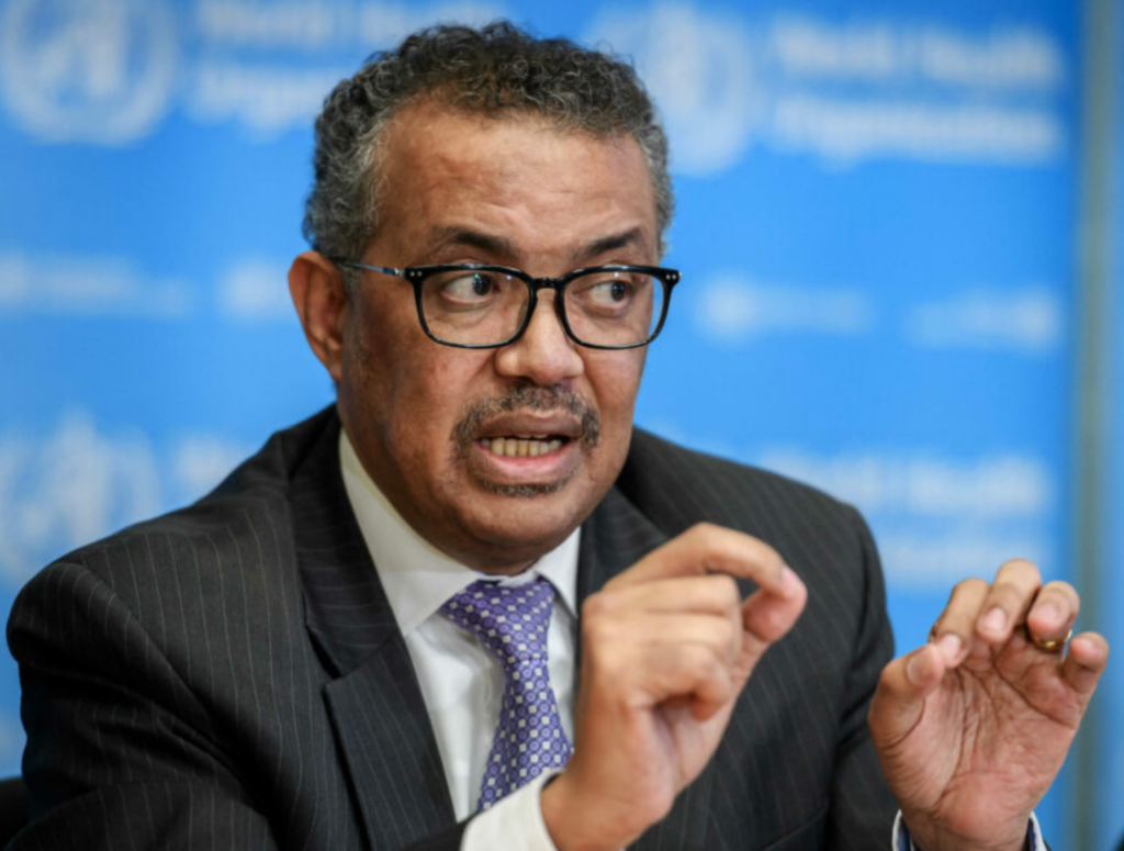 WHO, Dr. Tedros Ghebreyesus,