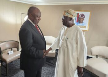 78th UNGA: Tinubu meets with South Africa President, seeks stronger economic ties