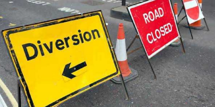 Traffic diversion, Marine Bridge