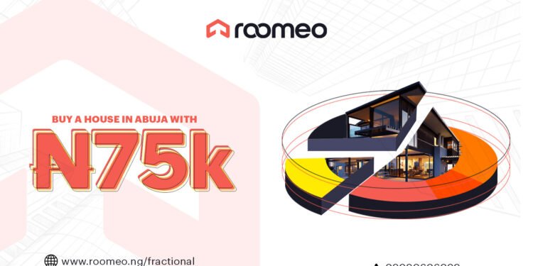 Own a property from as LOW AS N75,000 with Roomeo construct limited