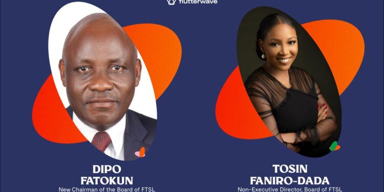 Flutterwave appoints former CBN director Dipo Fatokun as Board Chair; Tosin Faniro-Dada as Non-Executive Director