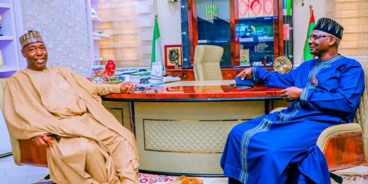 Governor Abdullahi Sule of Nasarawa State and Governor Babagana Zulum of Borno State