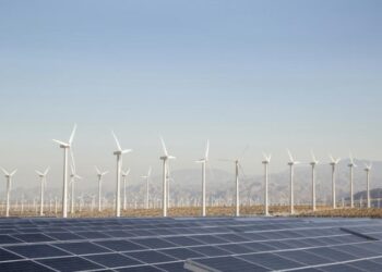 Wind and solar plant