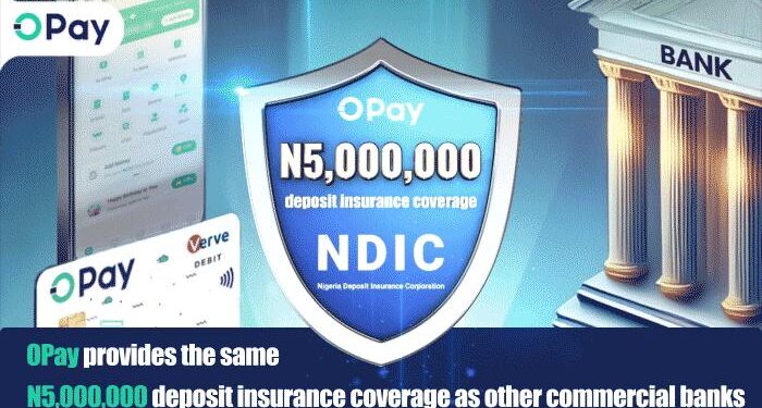 User funds are now insured up to 5M under NDIC – OPay