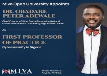 Dr. Obadare Peter Adewale Appointed Professor of Practice at Miva Open University 