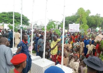 ‘Endbadgovernance’: Protesters loot new NCC’s digital park built for 3MTT in Kano 