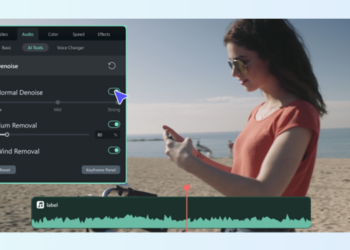 How to remove background noise from youtube videos With Filmora AI audio denoise
