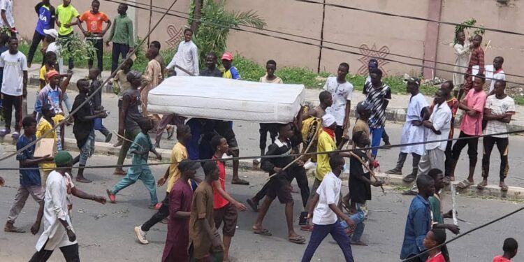 Looting of government property in Kaduna, Kano as protest turns violent