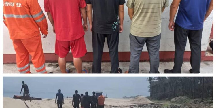 EFCC arrests five Chinese nationals for alleged illegal mining in Uyo 