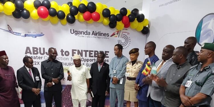 Uganda Airlines launches direct flight from Entebbe to Nnamdi Azikiwe International Airport, Abuja 