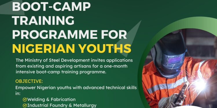 Ministry of Steel Development launches boot-camp training programme for Nigerian youths 