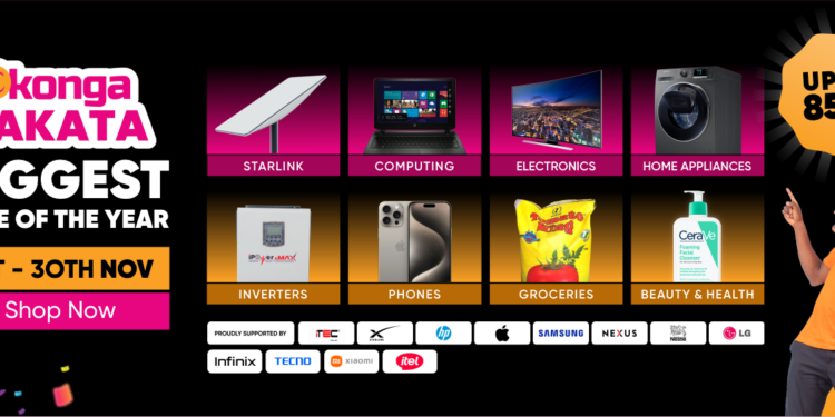 Konga Yakata black Friday Sale begins: Up to 85% discount across categories