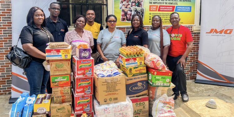 JMG Limited brings succor to less-privileged, Donates food items to orphanages