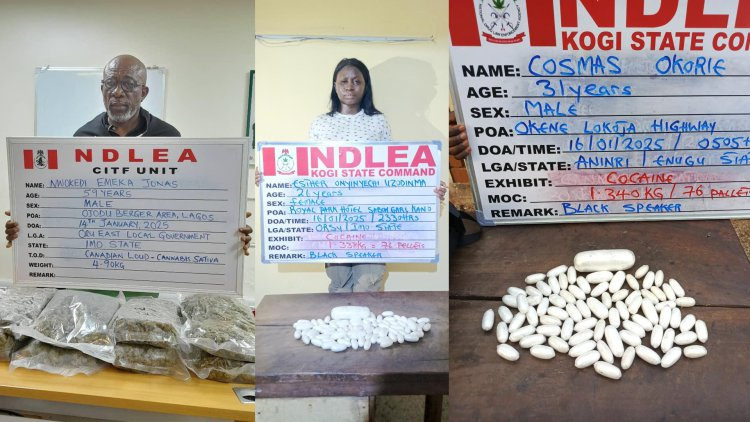 NDLEA arrests nursing student with 76 wraps of cocaine bound for India 