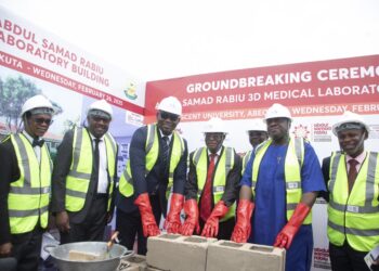 ASR Africa holds groundbreaking ceremony for a N250 Million Abdul Samad Rabiu Medical Science Laboratory Building For Crescent University Abeokuta
