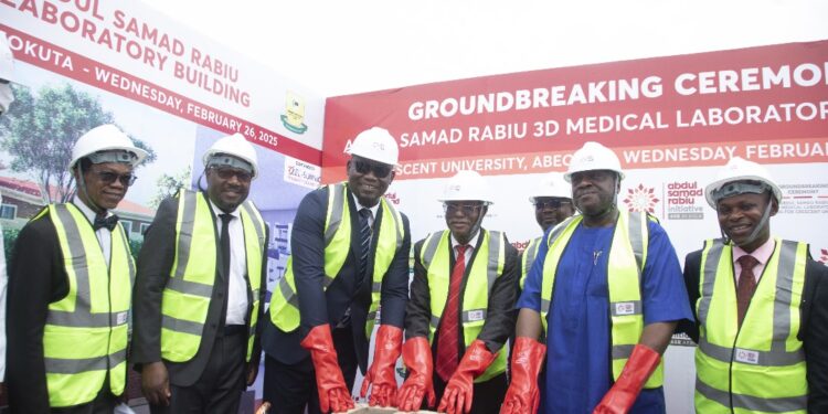 ASR Africa holds groundbreaking ceremony for a N250 Million Abdul Samad Rabiu Medical Science Laboratory Building For Crescent University Abeokuta