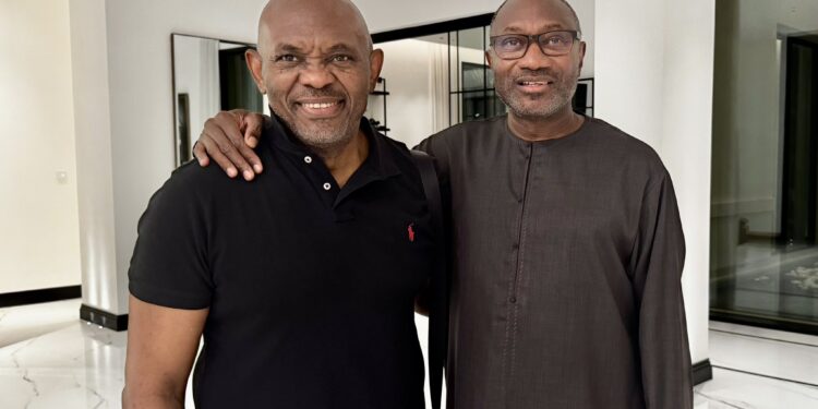 Quick take: Femi Otedola hosts Tony Elumelu by Joseph Edgar
