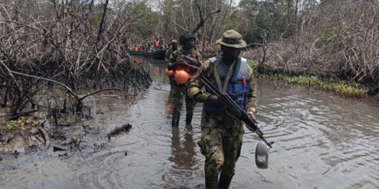 Army destroys 18 illegal refineries in Rivers, Bayelsa, others 