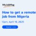 How to Get a Remote Job With MyJobMag (Free Webinar) 