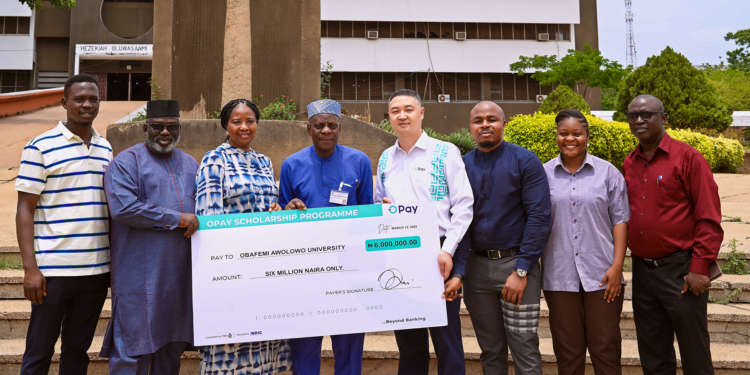 OPay extends N1.2 Billion Naira 10-year scholarship initiative to Obafemi Awolowo University