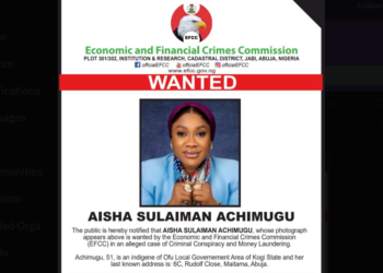 EFCC declares business executive Aisha Achimugu wanted in money laundering probe 