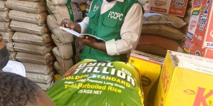 FCCPC raids Abuja Market, seals shops over alleged sale of local rice as foreign brands 