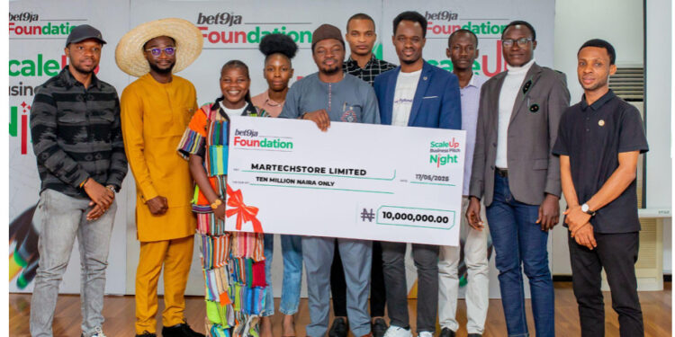 Bet9ja Foundation awards N10 Million to Martech Store at ScaleUp Business Pitch Challenge