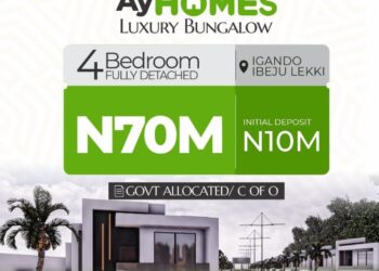 AyHomes launches affordable housing : Own a 4-Bedroom Detached Bungalow with just N10M down paymentÂ
