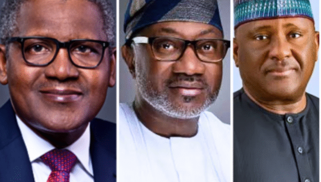Tinubu names Dangote, Otedola, Ovia, Abdulsamad as 4 wisemen of Nigeria’s economy 