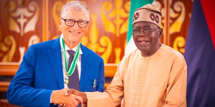 President Tinubu confers CFR on Bill Gates, says “his contributions saved millions”