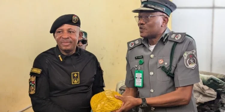 Customs seizes N352 million contraband in 2 months, hands over cannabis to NDLEA in Lagos