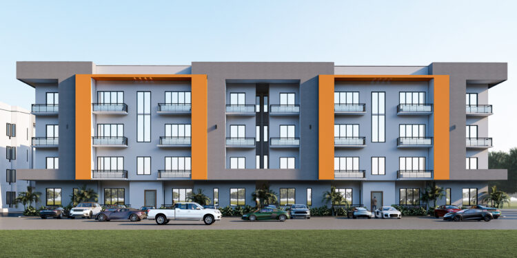 Modern residential estate development