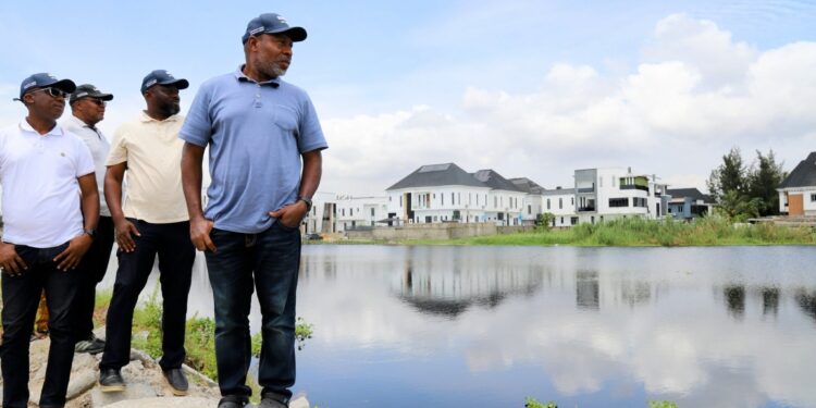 Lagos seals multiple illegal reclamation projects on Ikota River off Orchid Road