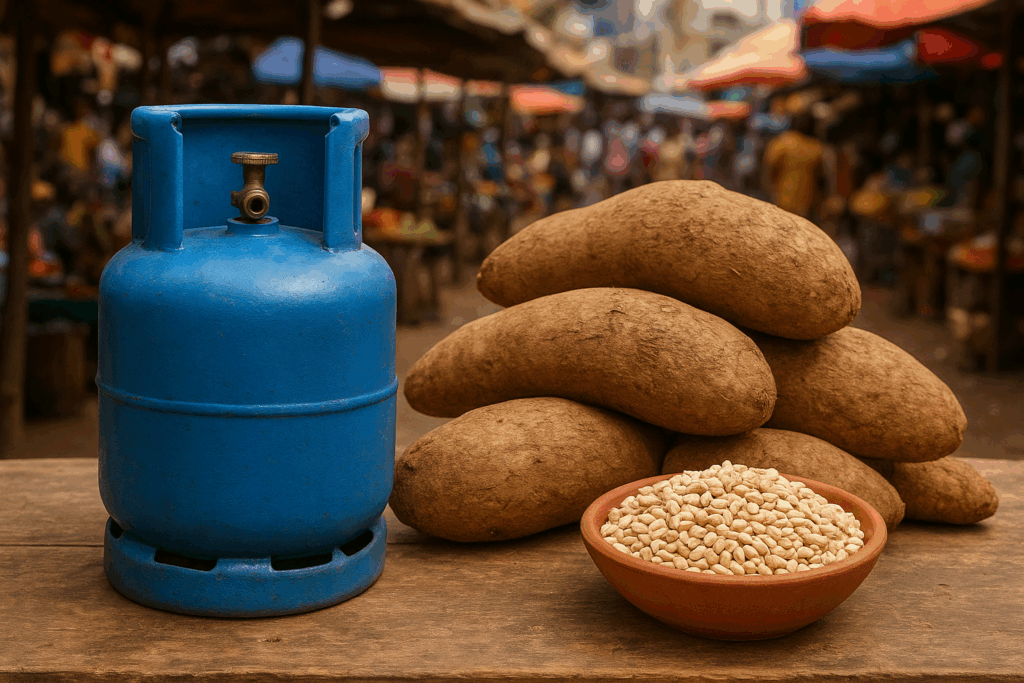 Cooking gas, egusi, yam prices rise in October Lagos market survey 
