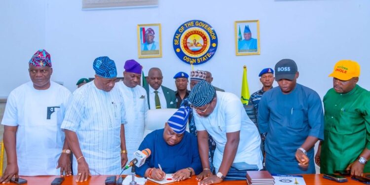 Governor Adeleke signs N723 billion Osun 2026 budget into law 