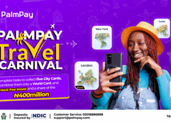 PalmPay announces N400 Million festive rewards campaign with Global Travel Prizes 