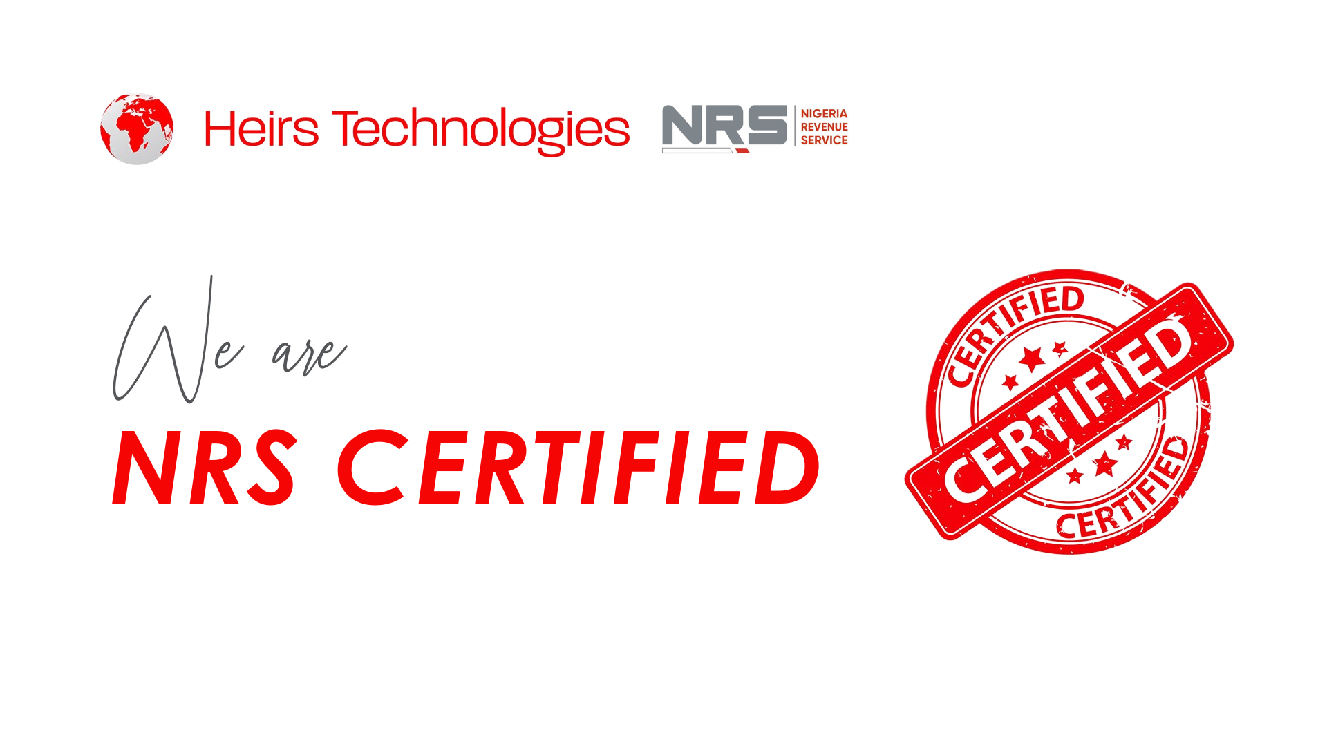 Heirs Technologies accredited by NRS to support Nigerian businesses on e-Invoicing compliance 