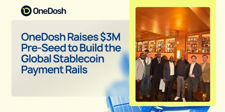 ONEDOSH raises $3M pre-seed to build the global stablecoin payment rails