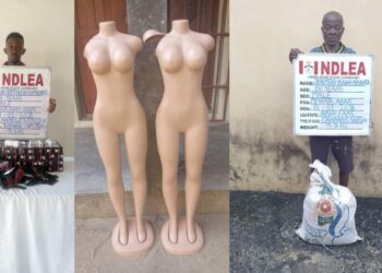 NDLEA nabs businessman trafficking 5.3kg tramadol to Cameroon in mannequins