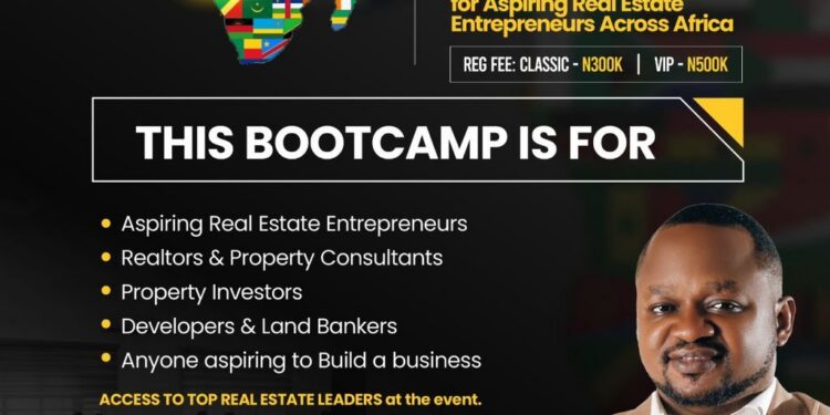 Oluwatosin Olatujoye announces Africa Real Estate Entrepreneurship Bootcamp 2026