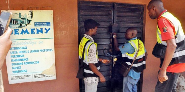 Lagos seals non-LASRERA certified estate agent office in Ikorodu